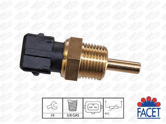 SENSOR DE TEMPERATURA MITSUBISHI, AUTOS CHINOS (FACET) - 7.3144 | OEM: MD149338